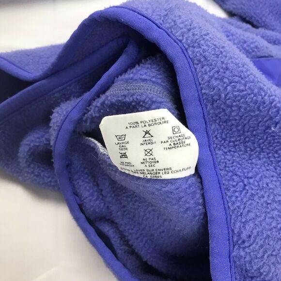 Vintage Patagonia 1990 Synchilla Full Zip Retro X Fleece Jacket Purple Womens 12 - Picture 8 of 12